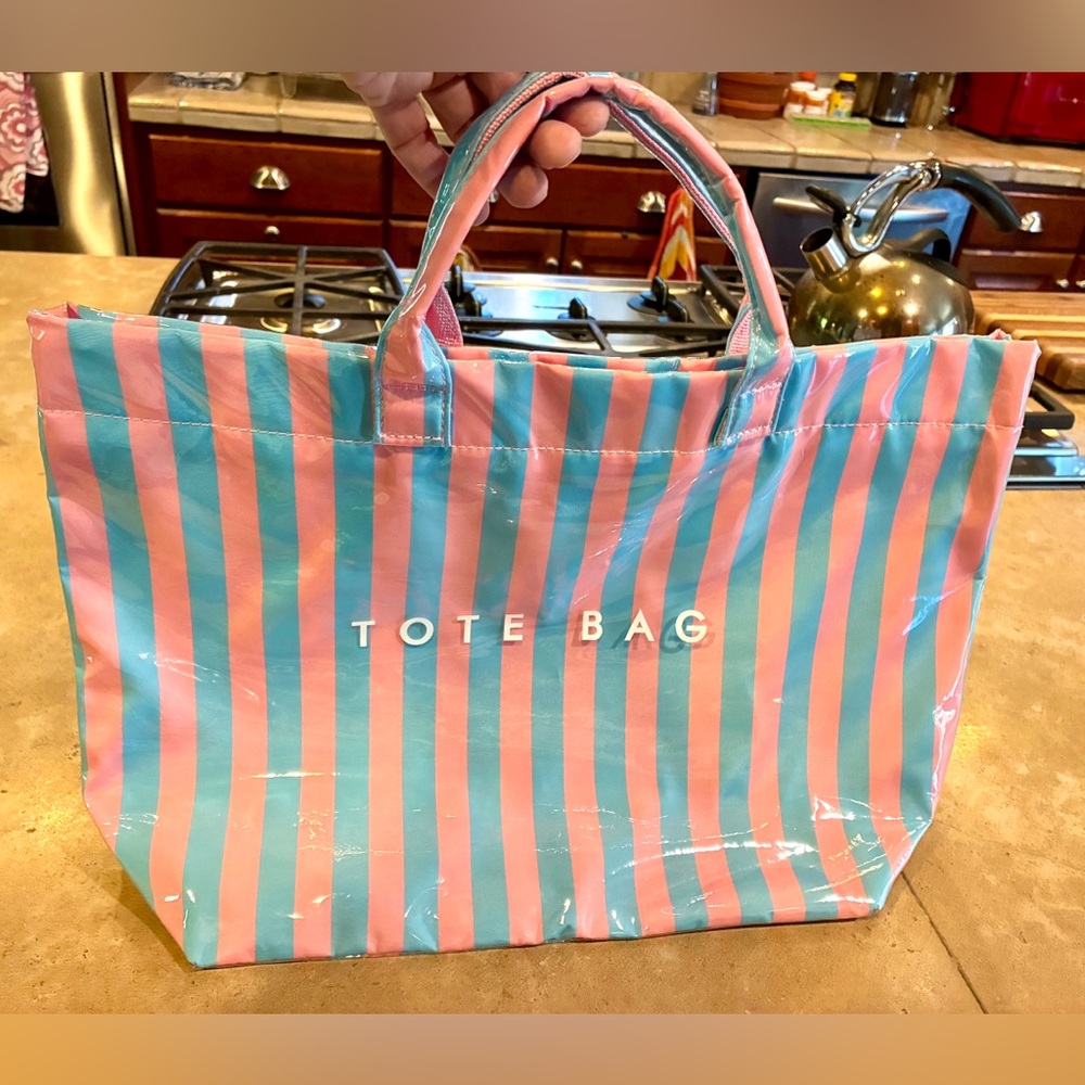 Striped Pink & Blue -